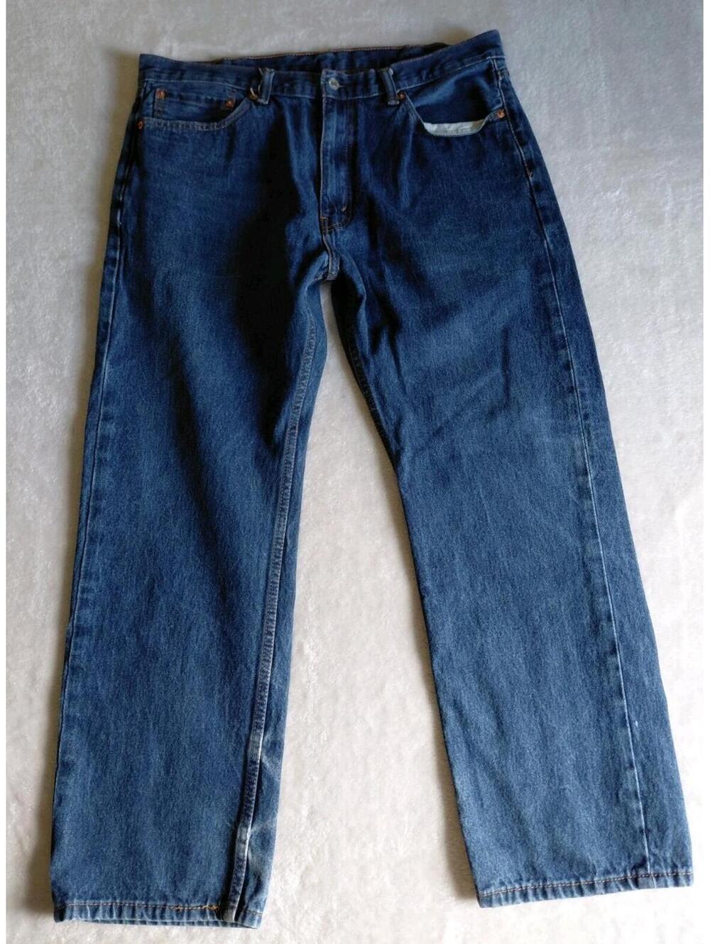 Levis 505 Regular Fit Mens 38x30 Blue Jeans